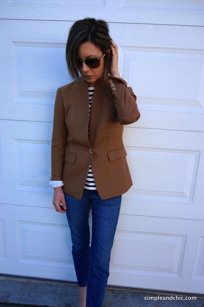 Classic Blazer and Stripes – Simple and Chic